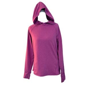 Cutter & Buck Hoodie Women Medium Pink Heathered Performance Pullover GraybaR